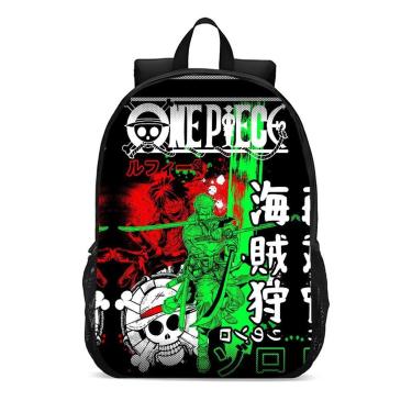 Imagem de Mochila Escolar Infanto Juvenil Anime One Piece Zoro Lançamento 0318-Unissex