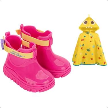 Imagem de Bota Menina Grendene Kids Baby Shark Rain Fun Galocha Rosa 26