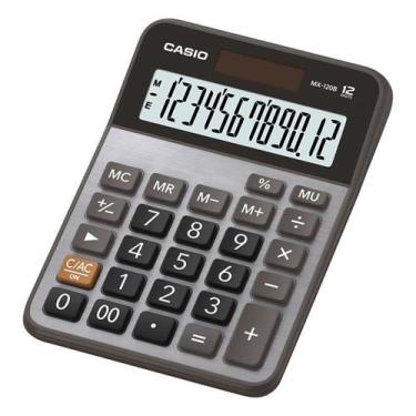 Imagem de Calculadora De Mesa 12 Dígitos Prata Mx-120B Casio