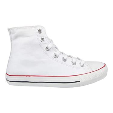 Imagem de Tenis Tradicional Unissex Cano Alto Original West Boot Star Botinha 07122817 (37, Branco)