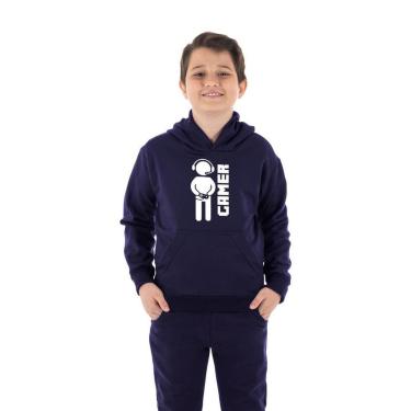 Imagem de Moletom Canguru Infantil Menino Gamer Benellys-Masculino