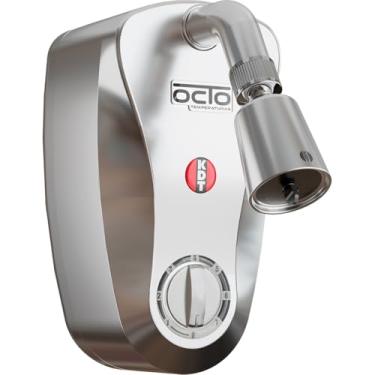 Imagem de Ducha Elétrica KDT Octo 8T 8800W 220V 8 Temperaturas Silenciosa Chuveiro Prata