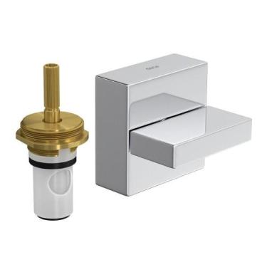 Imagem de Acabamento Para Registro de Pressão 1/2" e 3/4" com Mecanismo 1/2 Volt