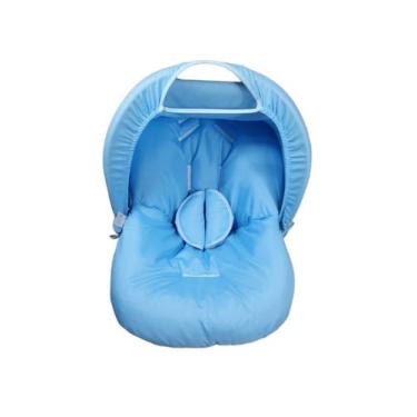Imagem de Kit Passeio Para Bebê Conforto 4 PeçasLiso - IbiBordadosEnxovais, Azul