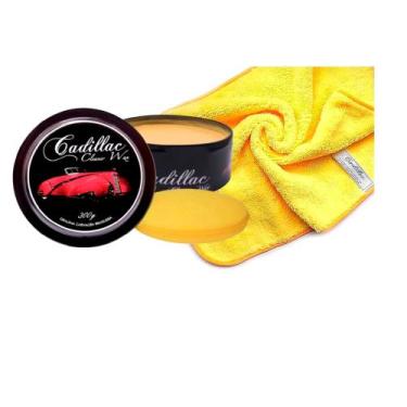 Imagem de Cera Carnaúba Cadillac Pasta Cleaner Wax Flanela Microfibra