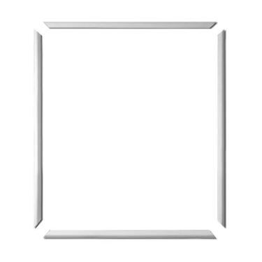 Imagem de Moldura Boiserie EVA Autocolante 60x70cm 2,3cm Branco - MeuRodapé