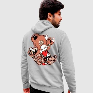Imagem de Blusa Moletom Genuine Grit Masculina Estampada Algodão 30.1 Urso Sad, 