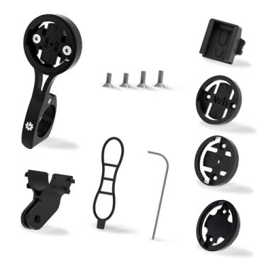 Imagem de Aero Bars Suporte de bicicleta para computador, suporte de guidão TT de 22,2 mm para Garmin Edge Wahoo Element Bolt Mini Bryton Cateye com câmera de ação GoPro e acessório de luz de bicicleta