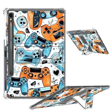 Imagem de Capa transparente para Samsung Galaxy Tab S9 FE 5G 2023 capa de TPU macio com suporte dobrável e suporte para lápis, capa à prova de choque para Galaxy Tab S9 FE 10,9 polegadas SM-X510/X516B/X518U,