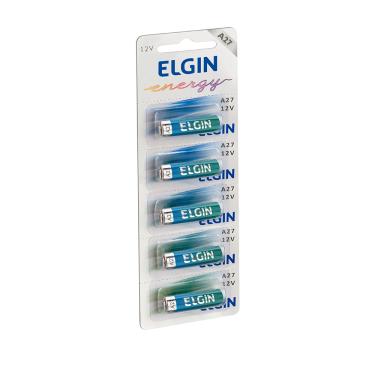 Imagem de Bateria Alcalina ELGIN A27 12V Blister com 5 Pecas