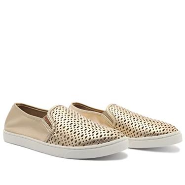 Imagem de Sandália Rasteira Anacapri Eco Kid L, Feminino, Cuoio/New White/New Navy, 34