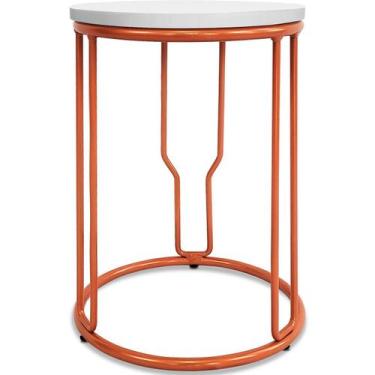 Imagem de Banco Banquinho Baixo Redondo Uganda Cozinha Área De Lazer Cobre - Gen