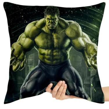 Imagem de Almofada 45x45 cheia Hulk verde - Empório Dutra