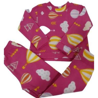 Imagem de Conjunto Soft Menina Inverno Infantil Tam 4 6 8 Pijama Frio - MMS Spor