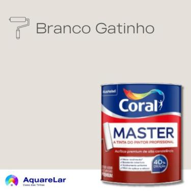 Imagem de Coral Master Fosco 800ml, BRANCO GATINHO