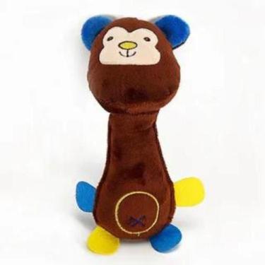 Imagem de Brinquedo mordedor pelucia com som para cachorros e gatos - Lojas Edri