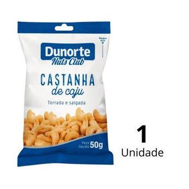 Imagem de Castanha De Caju Torrada e Salgada Dunorte Em Sachê De 50g Para Hotel 