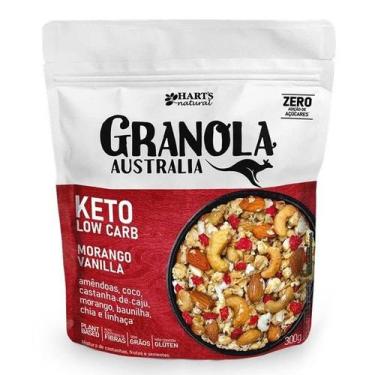 Imagem de Granola Keto Low Carb Morango Vanilla Hart's 300g - HARTS