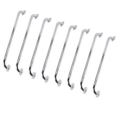Imagem de Barra de Apoio 70cm Inox Kit 8 Unidades Gestante Idoso Criança Banheiro Box Suporte Segurança Deficiente Proteçao Resistente Corrimao