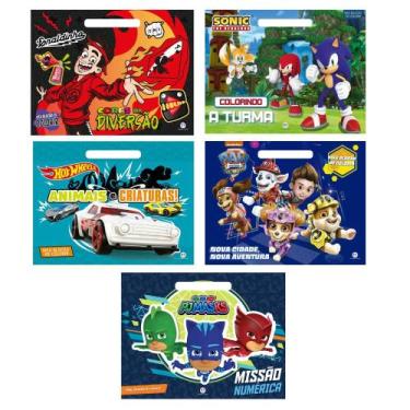Imagem de Kit infantil blocão de colorir para meninos. - Ciranda Cultural