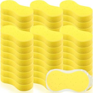 Imagem de Vesici Pacote com 48 esponjas grandes a granel para lavar carros esponja gigante de carro doméstico não arranha suprimentos de limpeza de carro para carro, barco, caiaque, cozinha, com embalagem