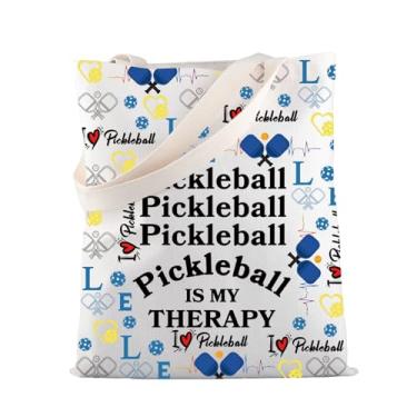 Imagem de MBMSO Bolsa Pickleball Pickleball is My Therapy Gifts for Pickleball Lover Pickleball Player Gifts Pickleball Shopping Bag, Pickleball Tb, Medium, Sacola