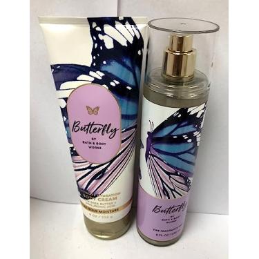 Imagem de Bath & Body Works - Butterfly - 2 pc Bundle - Fine Fragrance Mist and Ultimate Hydration Body Cream - 2022