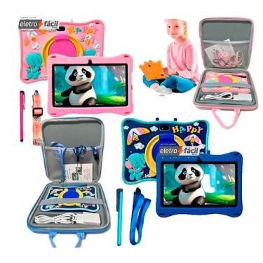 Imagem de Tablet Infantil Androide 13 4ram 64gb Wi-Fi 4G/5G  - Atouch, Azul