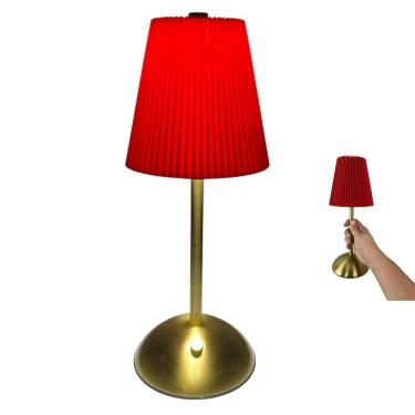 Imagem de Luminaria de Mesa LED 3 Tons Controla de Intensidade Bateria Recarregavel USB Decoraçao Abajur Quarto Sala de Estar Home Office Iluminaçao