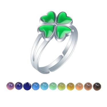 Imagem de AINILOVE Anel que muda de cor, sensor de temperatura, tartaruga/golfinho/baleia/pinguim animal anel de humor para meninas festa de aniversário joia presente, Cobre, Cobre