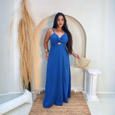 Imagem de Vestido Longo Keila em Viscosarja Moda Sofisticada Feminina - Miss Flo