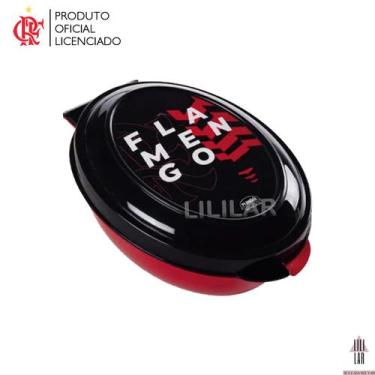 Imagem de Saboneteira com Tampa Porta Sabonete Flamengo Viagem Mochila Academia 