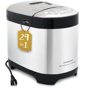 Imagem de Máquina de Pão KITCHENARM 29 em 1 - Sem Glúten, 2000ml, Aço Inox