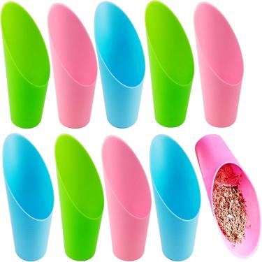 Imagem de Colher de solo de bonsai de plástico suculenta para plantas de interior pequena pá de vaso pá balde para plantio de jardim, 9 peças