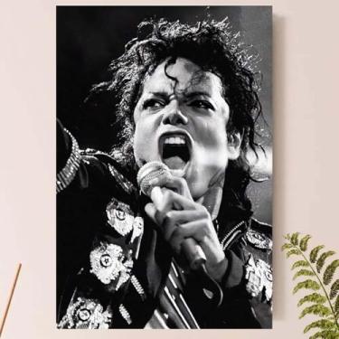 Imagem de Placa Quadro Decorativo Mich.ael Jacks.on - Rei do Pop (Michael_09)