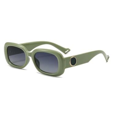 Imagem de Óculos de sol femininos Senior Sense, rosto fino, protetor solar Uv400 (verde)