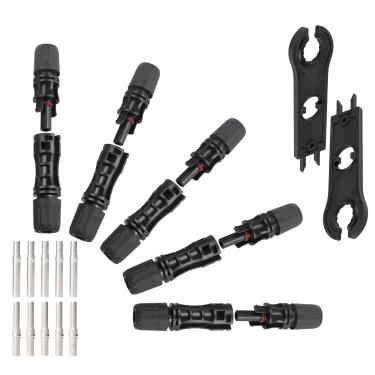 Imagem de IGOYE 10 peças 1500V 45A IP67 conector solar impermeável painel solar conectores de cabo macho/fêmea com chaves inglesas (5 pares)