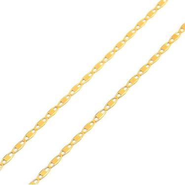 Imagem de Corrente Masculina Cordão Maciço Piastrine Em Ouro 18k - AGAPRIME JÓIA