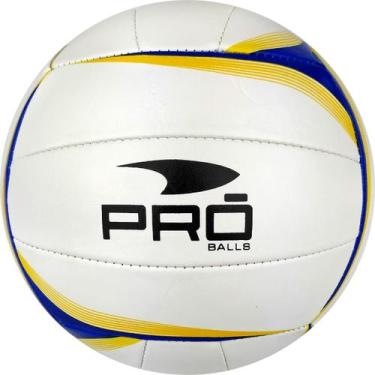 Imagem de Bola Volei PVC Praia Quadra Grama Costurada Original - Pro Balls, 6, Ú