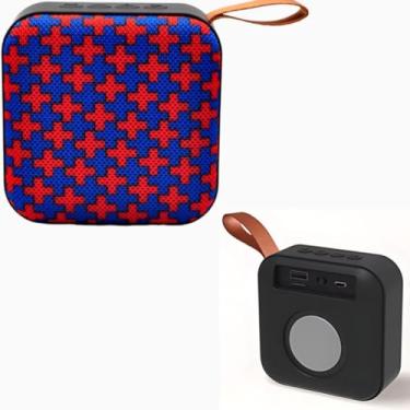 Imagem de Mini Caixa de som bluetooth caixinha de som Portatil Resistente á agua, chuva,USB, pega cartao de memoria TF (Multicolorido)