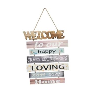 Imagem de Ｂｅｓｇａ Placa pendurada na parede Placa de madeira pendurada sinal de inauguração Decoração de ornamento rústico para a horta da sala de estar na horta