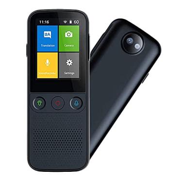 Imagem de TLTDSMY Dispositivo tradutor de idiomas bidirecional em tempo real de voz/foto/gravação de tradução WiFi/hotspot/offline com suporte para câmera 137 idiomas para viagens ou negócios ou aprendizado