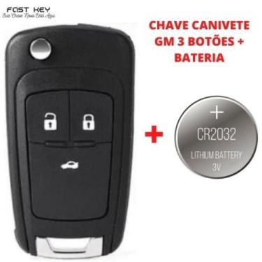 Imagem de Carcaça Chave Canivete Gm Onix Prisma Cobalt Cruze Spin Carcaça 3 Botõ