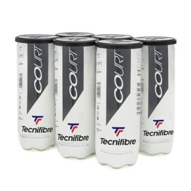 Imagem de Kit Bola Tenis c 18 Unidades Tecnifibre Court Performance