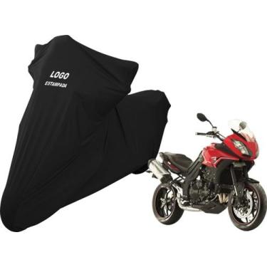 Imagem de Capa Sob Medida De Tecido Para Moto Triumph Tiger Sport - Mz, Preta