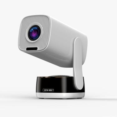 Imagem de Paihao Projetor de vídeo doméstico K6, mini projetor KTV LCD nativo 1080p portátil com foco automático e Keystone Android 13 Dual WiFi 6, Bluetooth 5.4, projetor portátil giratório de 230 graus