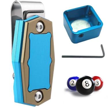 Imagem de Suporte magnético para giz, suporte portátil para giz de piscina com clipe fixo, taco de sinuca de liga de alumínio, bilhar para Snooker e acessórios de mesa