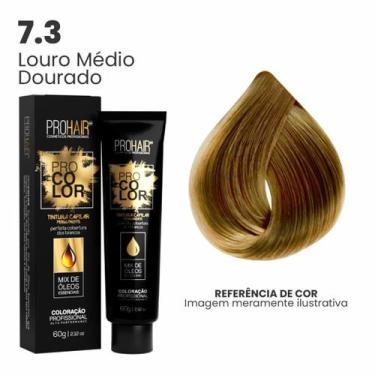 Imagem de Coloração Profissional 60g Pro Color - PROHAIR, 7.3 Louro Médio Dourad