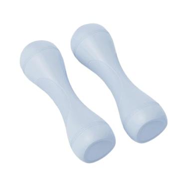 Imagem de rockible Conjunto de halteres ajustáveis ​​de 2 para mulheres Treinamento de força de equipamentos de fitness 1 kg 1,5 kg 2 kg de pesos manuais halteres leves, Azul