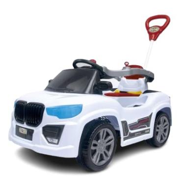 Imagem de Carrinho Elétrico Infantil com Controle Remoto, Design Esportivo, Branco, 6V
